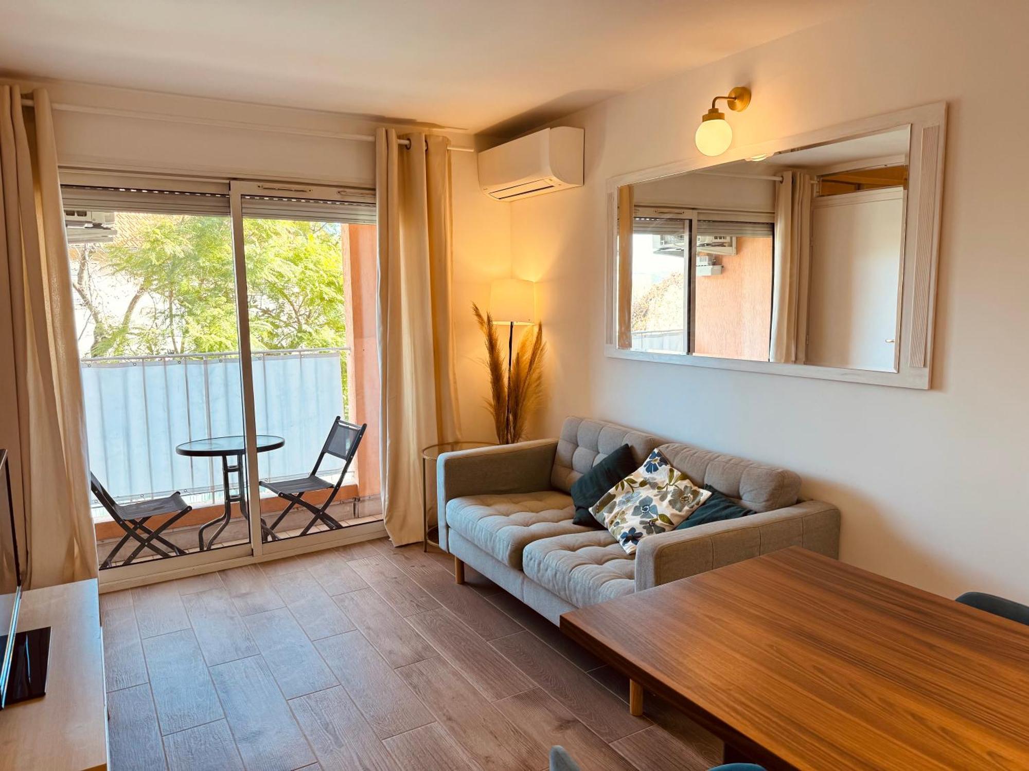 Claelle Appartment - 200M Beach Mandelieu Exterior foto